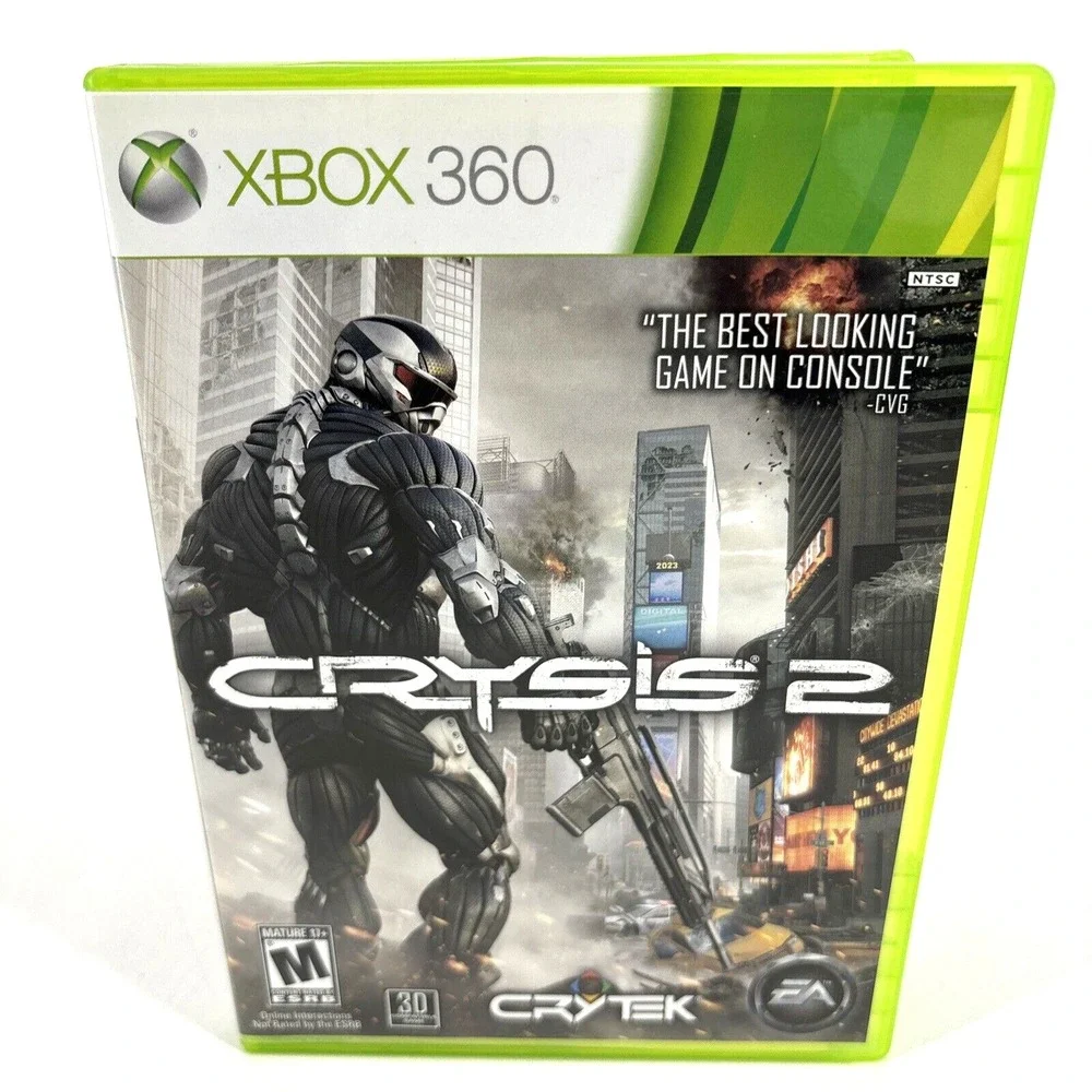 Crysis 2 (Microsoft‎ Xbox 360, 2011) Complete w Manual